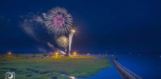 4th of July festivities, fireworks in Beaufort