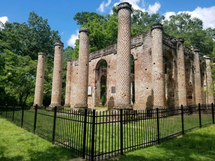 Fence placed around sacred Old Sheldon Church ruins