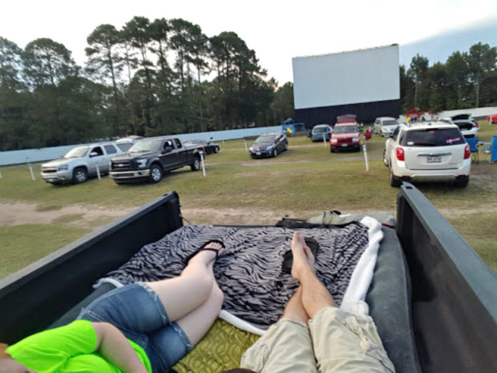 Enjoy Lowcountry nights under the stars at the Highway 21 Drive In
