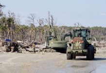 Marines assisting with erosion control at Hunting Island Marines assisting with erosion control at Hunting Island