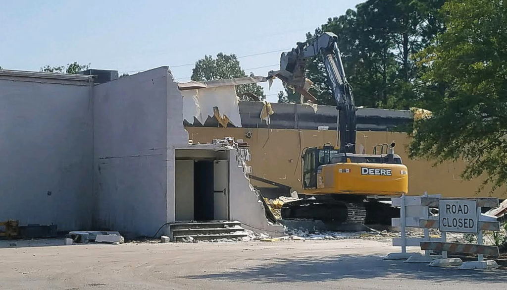 End of an era: Beaufort movie theater demolished for supermarket