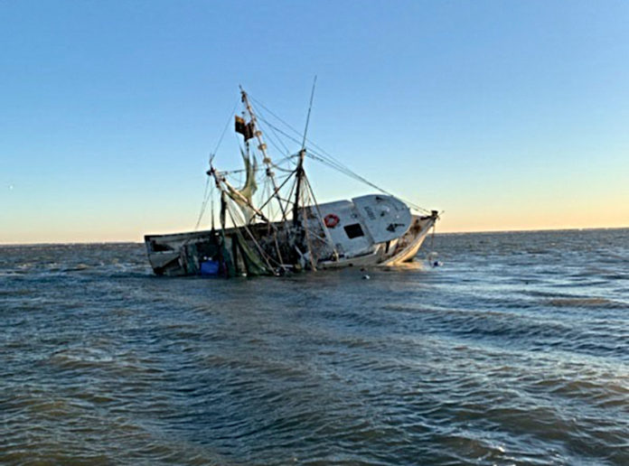 Coast Guard rescues three from sinking boat off coast of Beaufort