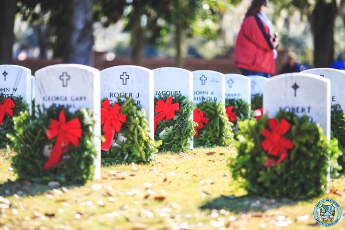 Over 21,000 wreaths placed at Beaufort National Cemetery