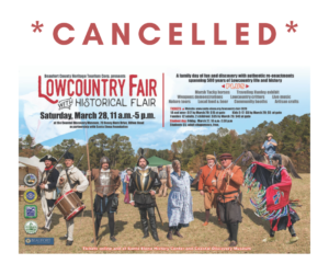 Beaufort area community events cancelled