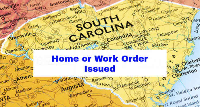 S.C. Gov. McMaster issues home or work order