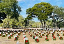 Over 15,000 wreaths placed at Beaufort National Cemetery Over 15,000 wreaths placed at Beaufort National Cemetery