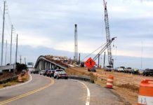 Harbor River bridge construction makes it to the other shore Harbor River bridge construction makes it to the other shore