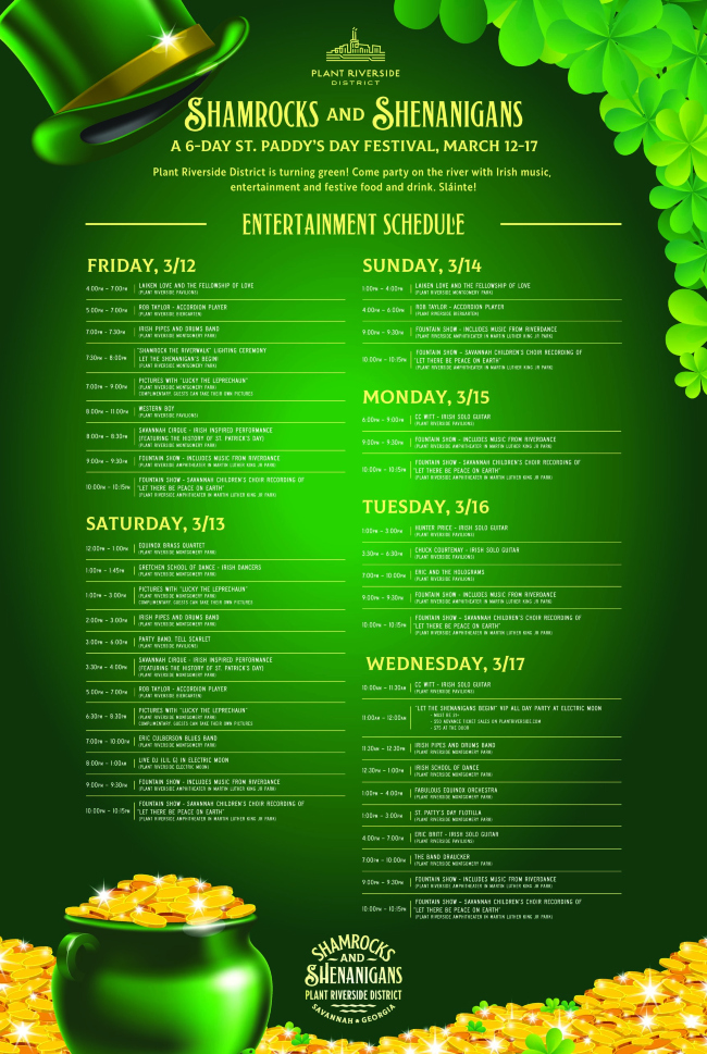 Week long St. Patrick's Day festival coming to Savannah