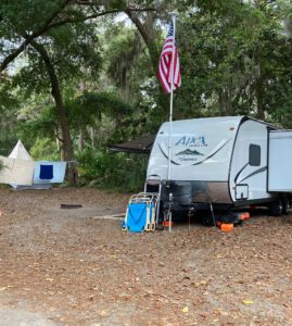 The beauty of camping at Hunting Island