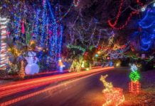 Dove Street lights on Hilton Head are a winter wonderland
