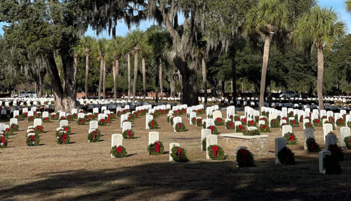 Over 26,000 remembrance wreaths placed at Beaufort National Cemetery