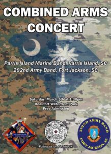 Free concert with Parris Island Band + US Army Band coming to waterfront