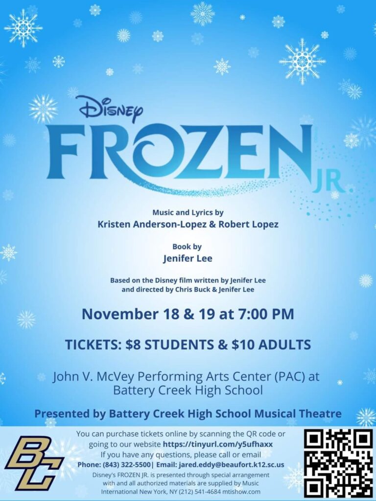 FROZEN JR. THE MUSICAL - Explore Beaufort SC