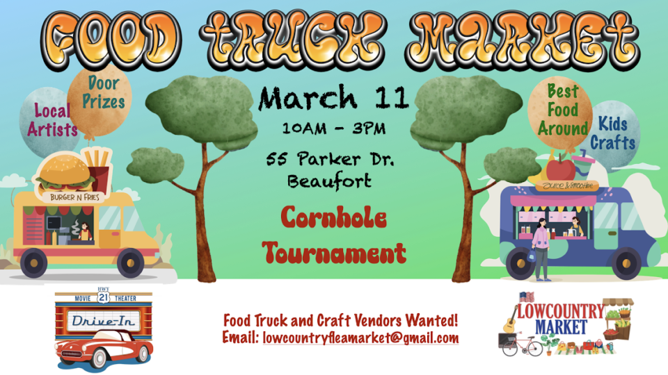 Food Truck Market at Highway 21 Drive In Explore Beaufort SC