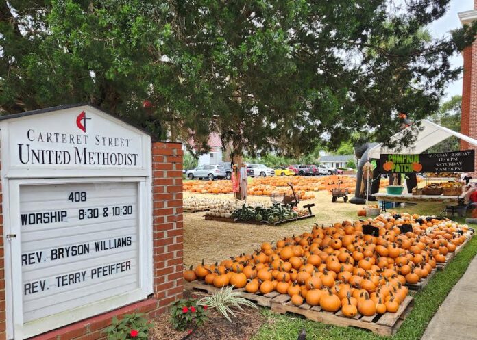 Huge pumpkin patch now open in downtown Beaufort