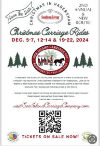 Enjoy Christmas Carriage rides in Beaufort this holiday season