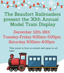 Christmas model train displays coming to Beaufort Library
