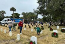 26,000 Remembrance wreaths placed at Beaufort National Cemetery 26,000 remembrance wreaths placed at Beaufort National Cemetery