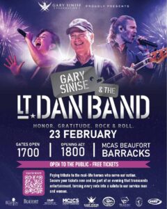 Gary Sinise & Lt. Dan Band to perform free concert at MCAS Beaufort