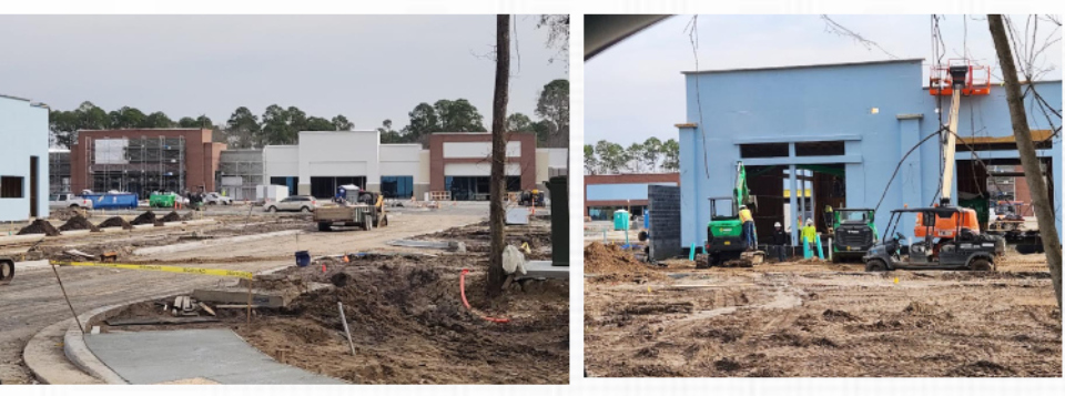 Construction in high gear at new Beaufort Station shopping center