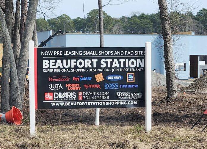 Construction in high gear at new Beaufort Station shopping center