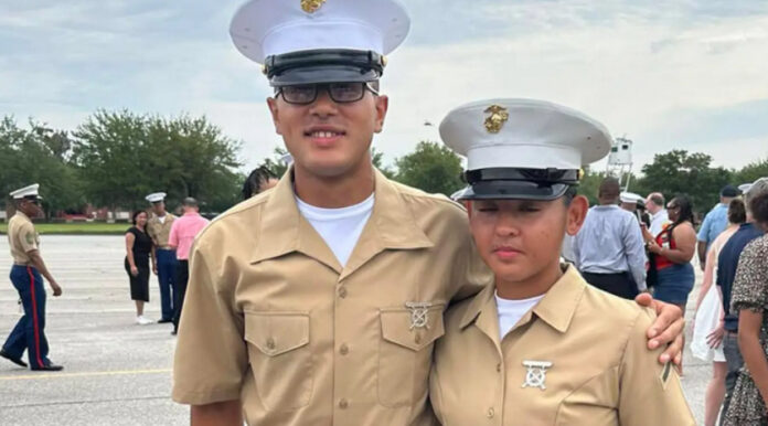 Married Marines graduate from Parris Island together
