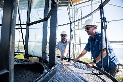 Restoration of Hunting Island Lighthouse closer to completion