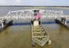 Beaufort’s Woods Memorial Bridge hosts flag for 4th of July holiday Beaufort’s Woods Memorial Bridge hosts flag for 4th of July holiday