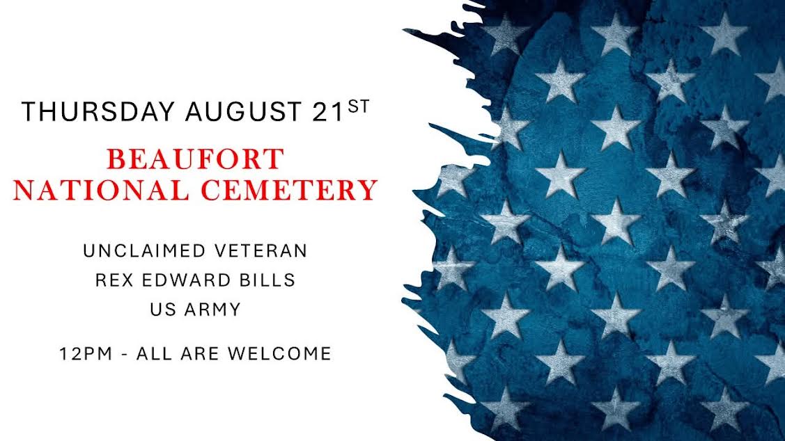 Unclaimed veteran being laid to rest at Beaufort National Cemetery