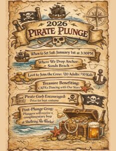 New Year's Day Pirate Plunge coming to Sands Beach