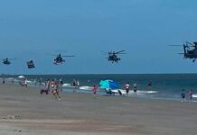 ‘Salute from the Shore’ Apache helicopter pilots under investigation Salute from the Shore Apache helicopter pilots under investigation