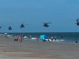 ‘Salute from the Shore’ Apache helicopter pilots under investigation Salute from the Shore Apache helicopter pilots under investigation
