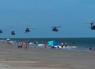 ‘Salute from the Shore’ Apache helicopter pilots under investigation Salute from the Shore Apache helicopter pilots under investigation