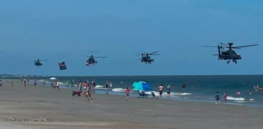 ‘Salute from the Shore’ Apache helicopter pilots under investigation Salute from the Shore Apache helicopter pilots under investigation