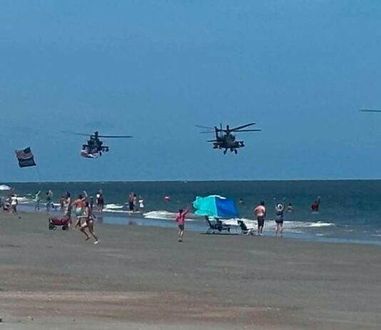 ‘Salute from the Shore’ Apache helicopter pilots under investigation Salute from the Shore Apache helicopter pilots under investigation