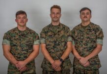 Beaufort Marines rescue man from burning car